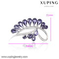 00063 Xuping 2017 top design canal broche de nobre broche de coroa de cristais de Swarovski